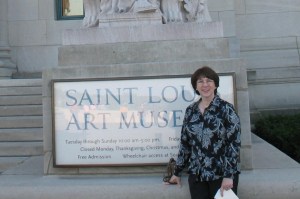 My last day in St. Louis -- still smiling, but looking worse for wear!